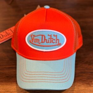 Von Dutch Vibrant Orange Mesh Cap